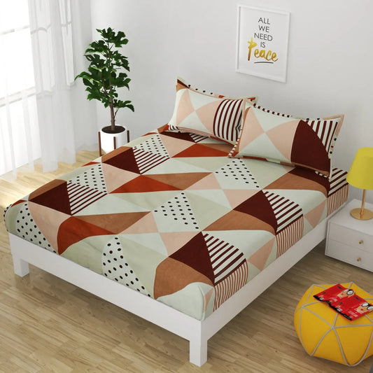 Triangular Dimension - King - Fitted Bedsheet (78×72 inches)