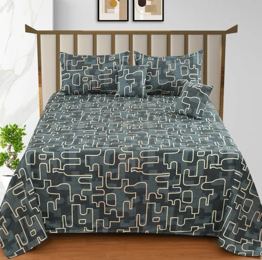 Vega - 3 Pieces - Quilted Bedding Set (90 x 90 inches)