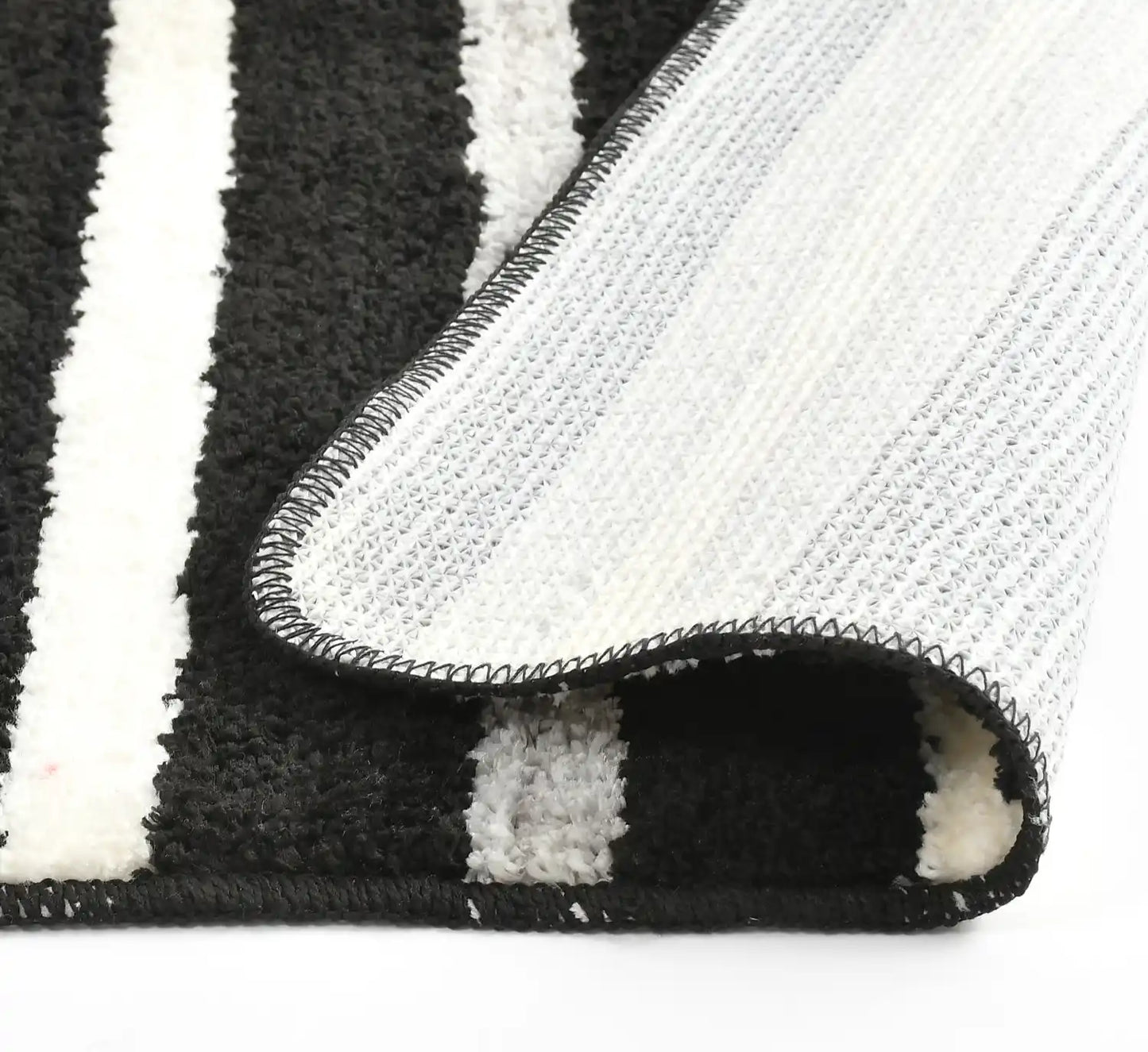 Venice - Black Microfibre Doormat (Pack of 2)