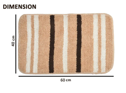 Venice - Tan Microfibre Doormat (Pack of 2)