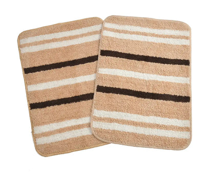 Venice - Tan Microfibre Doormat (Pack of 2)