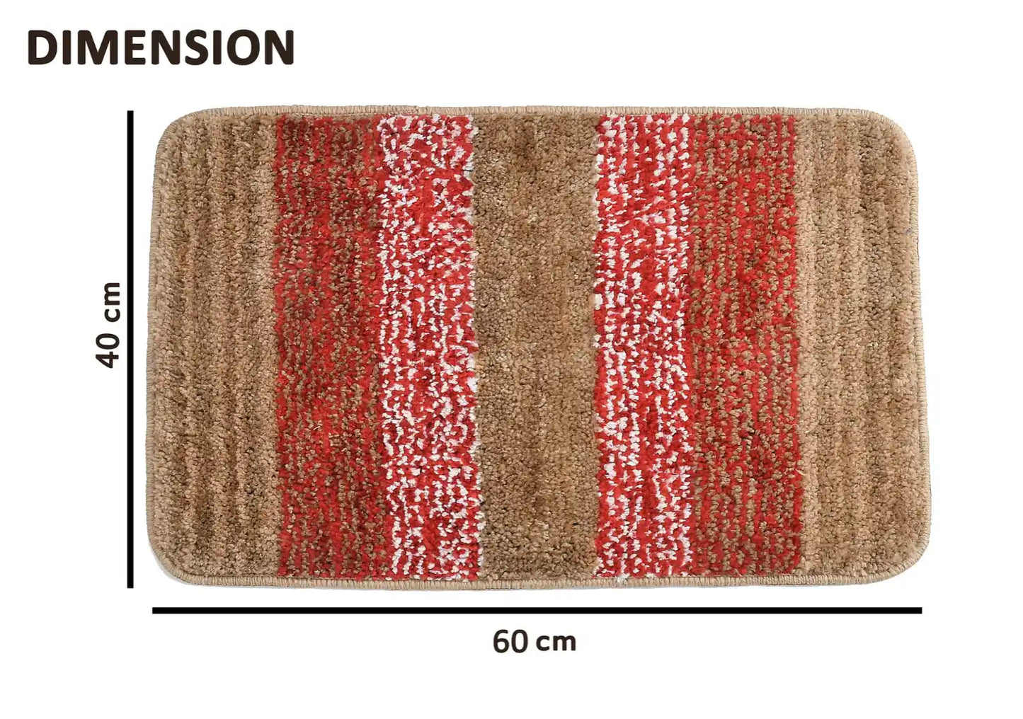 Vertigo - Dessert Sand Microfibre Doormat (Pack of 2)