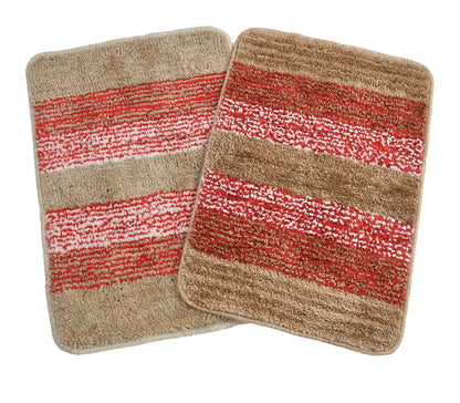 Vertigo - Dessert Sand Microfibre Doormat (Pack of 2)