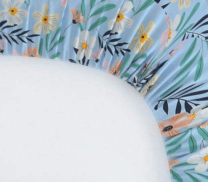 Windflower - Queen/Double - Fitted Bedsheet (76×72 inches)