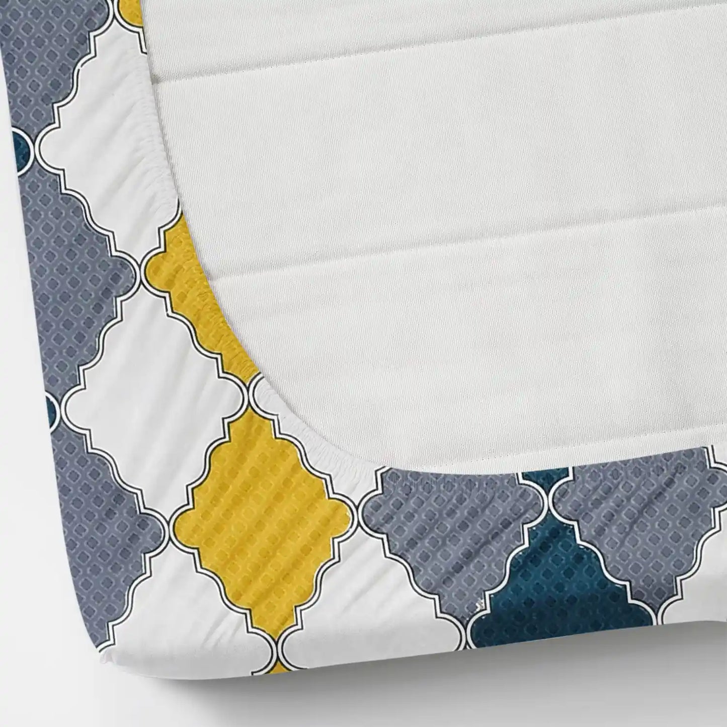 Windows of Jaisalmer - Queen/Double - Fitted Bedsheet (76×72 inches)
