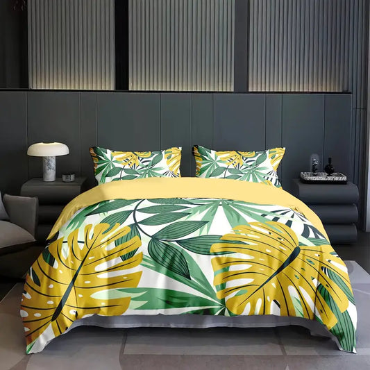 3D Leaf Pattern All-Season Comfort, Machine Washable