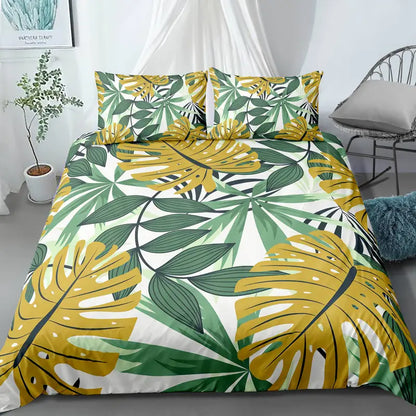 3D Leaf Pattern All-Season Comfort, Machine Washable