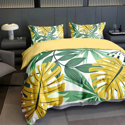 3D Leaf Pattern All-Season Comfort, Machine Washable